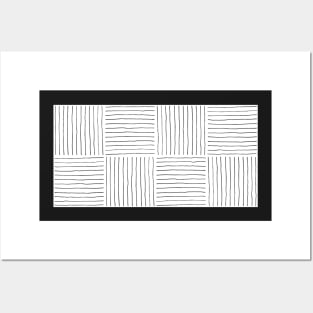 Stripes - Black & White Posters and Art